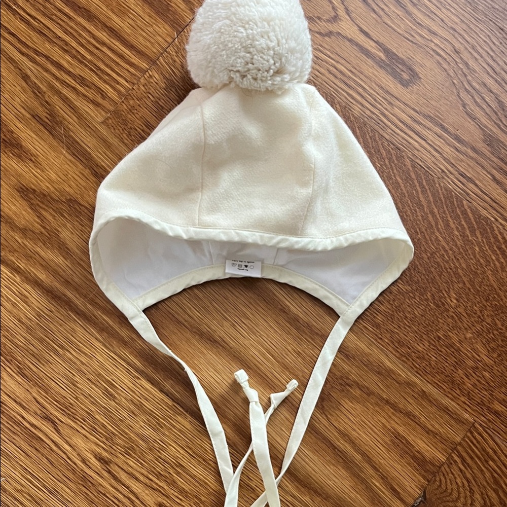 Briar Cream Pom-Pom Kids Hat